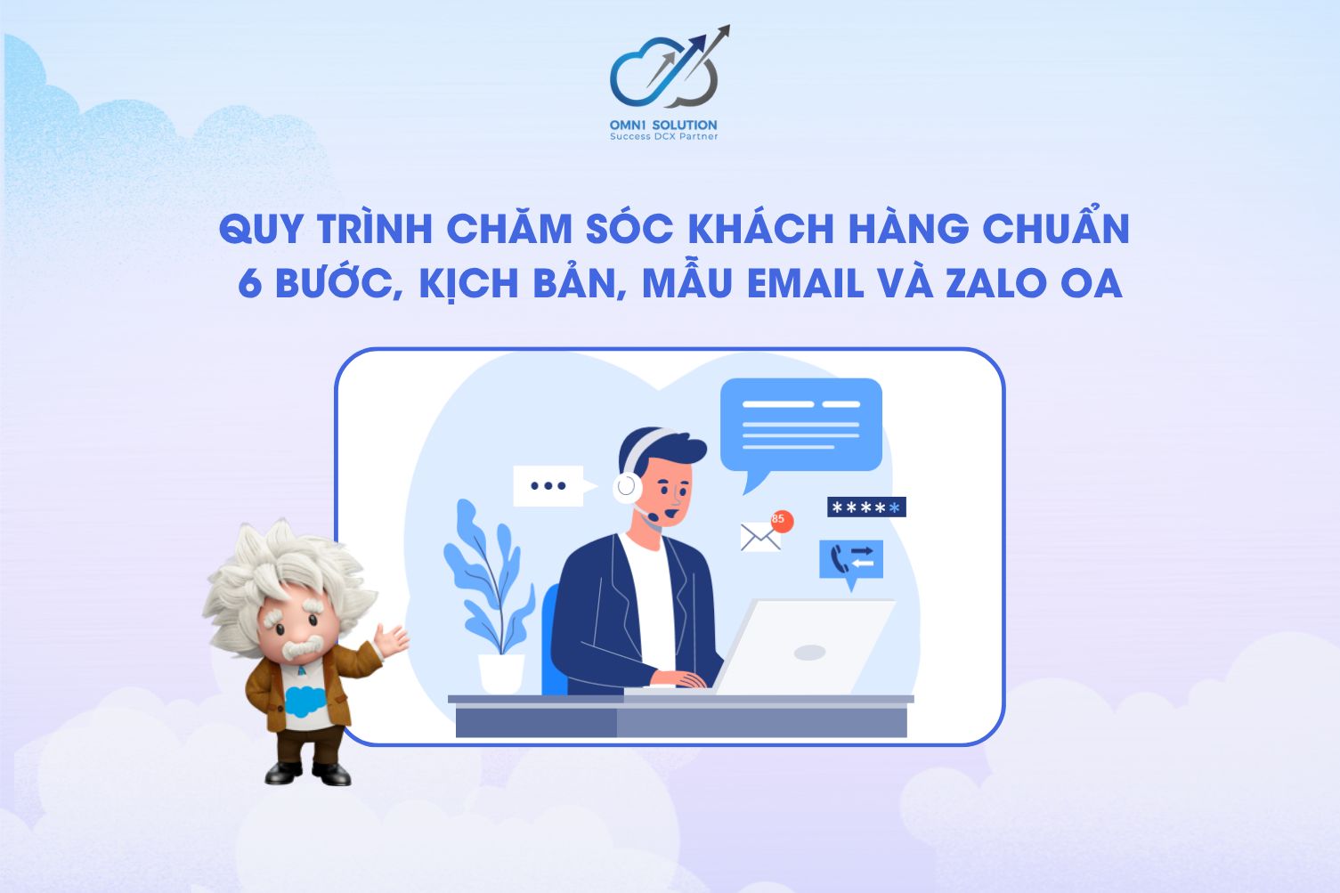 Quy trình chăm sóc khách hàng chuẩn: 6 bước, kịch bản, mẫu email và Zalo OA