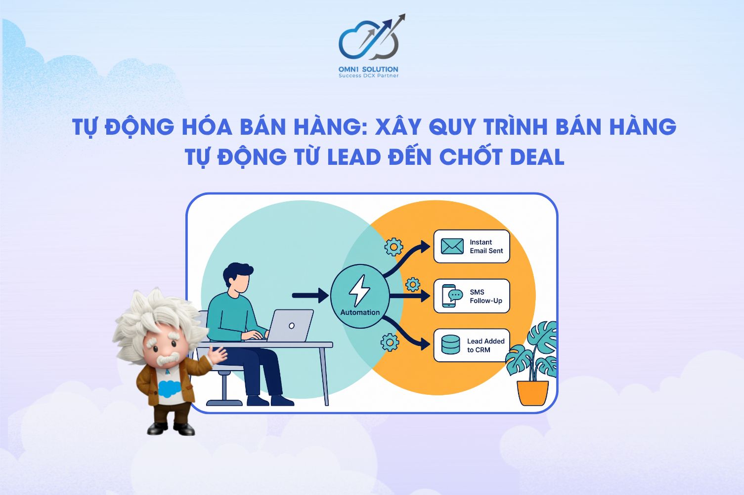 Tự động hóa bán hàng: Xây quy trình bán hàng tự động từ lead đến chốt deal