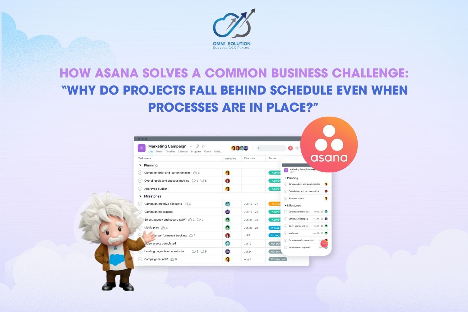 How Asana Solves a Common Business Challenge:  “Why Do Projects Fall Behind Schedule Even When Processes Are in Place?”