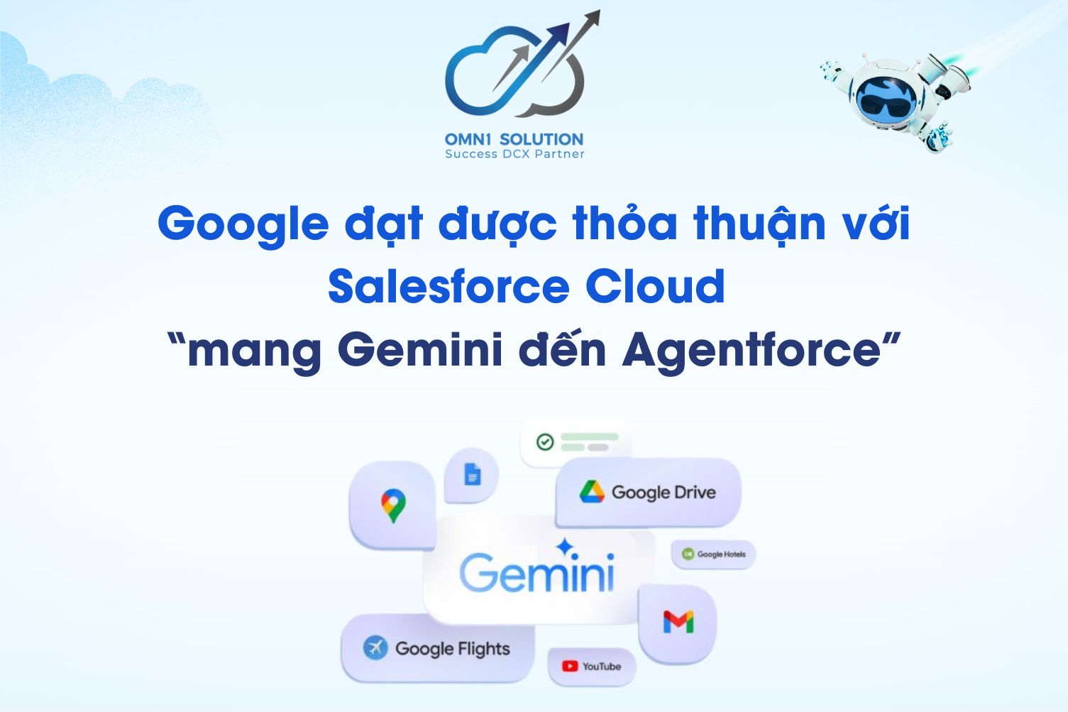 Google đạt được thỏa thuận với Salesforce Cloud để “mang Gemini đến Agentforce”